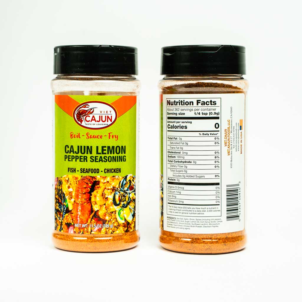Lemon Pepper Seasoning Jar